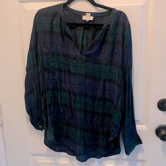 Loft plaid tunic blouse - Picture 5 of 8
